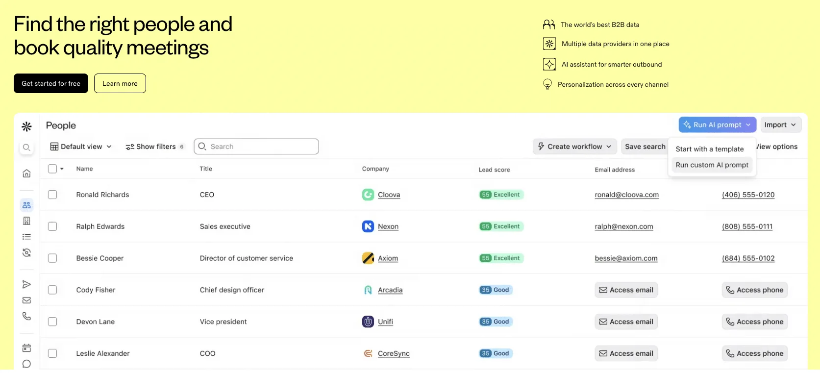 alternativas ao outreach.io - apollo.io
