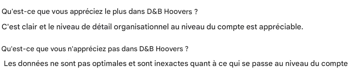 6sense alternative D&B Hoovers avis