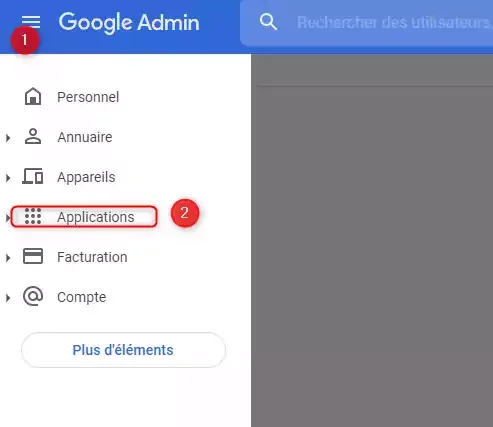Google Admin apps