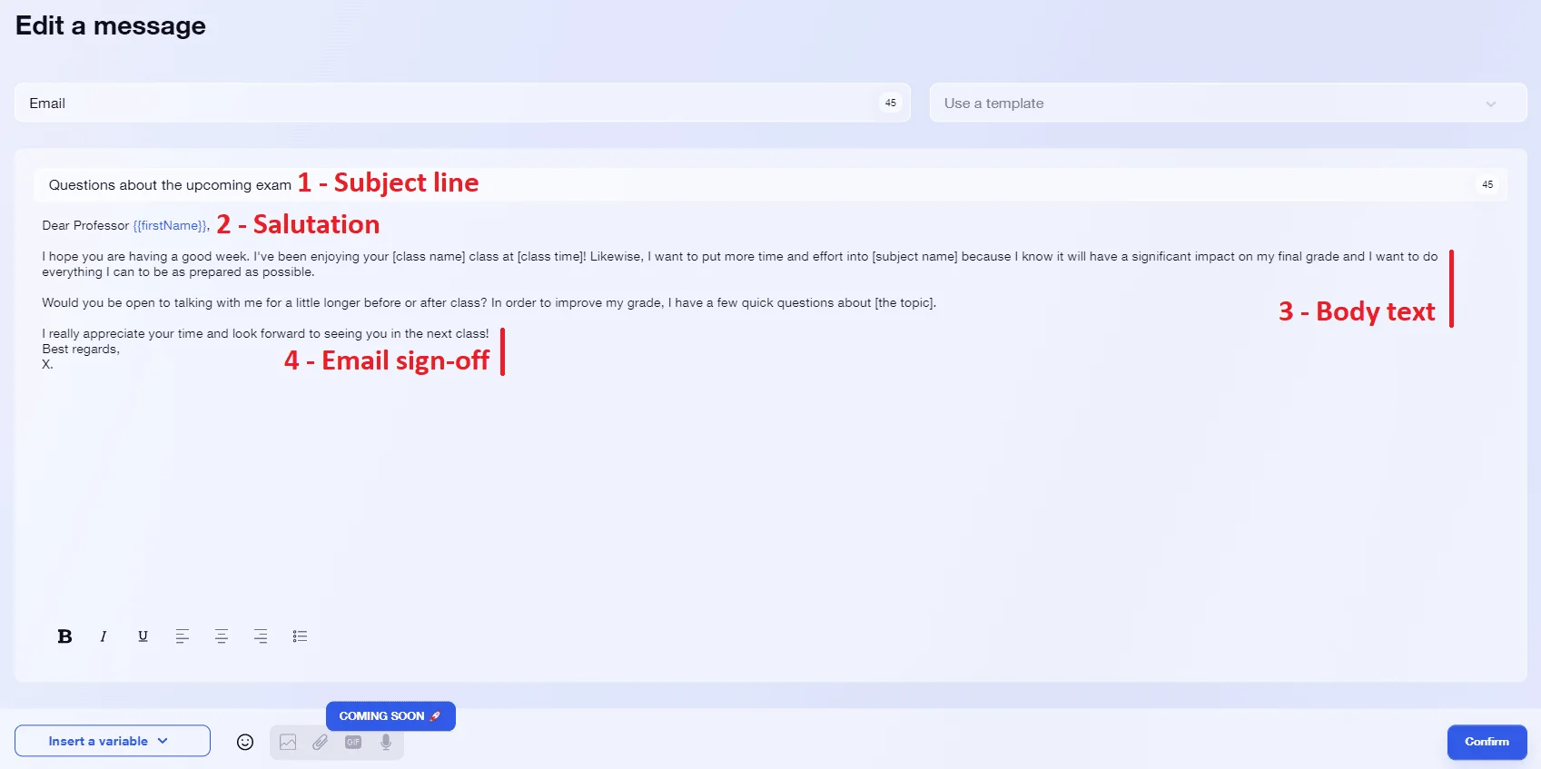 Modèle email prospection professeur