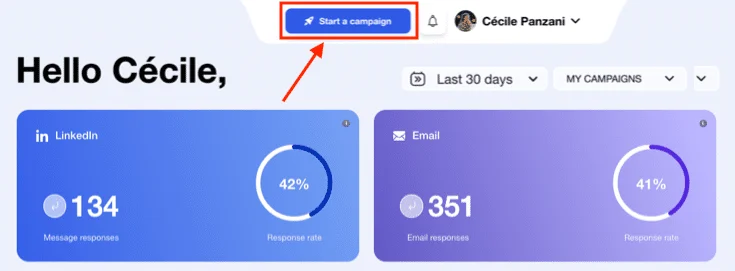 Creating automated campaigns with Waalaxy