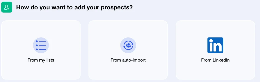 add your prospects