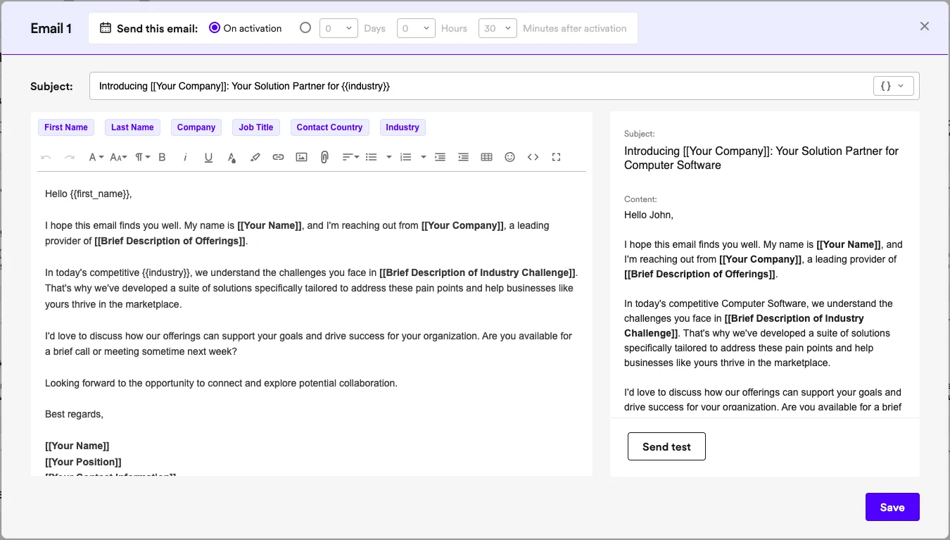 Lusha email