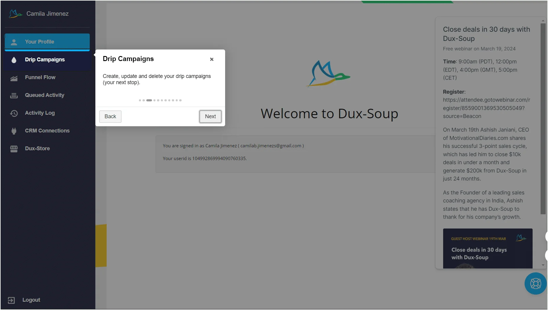 dux soup