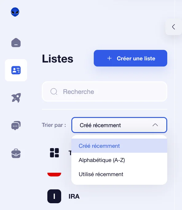 Réorganiser des listes