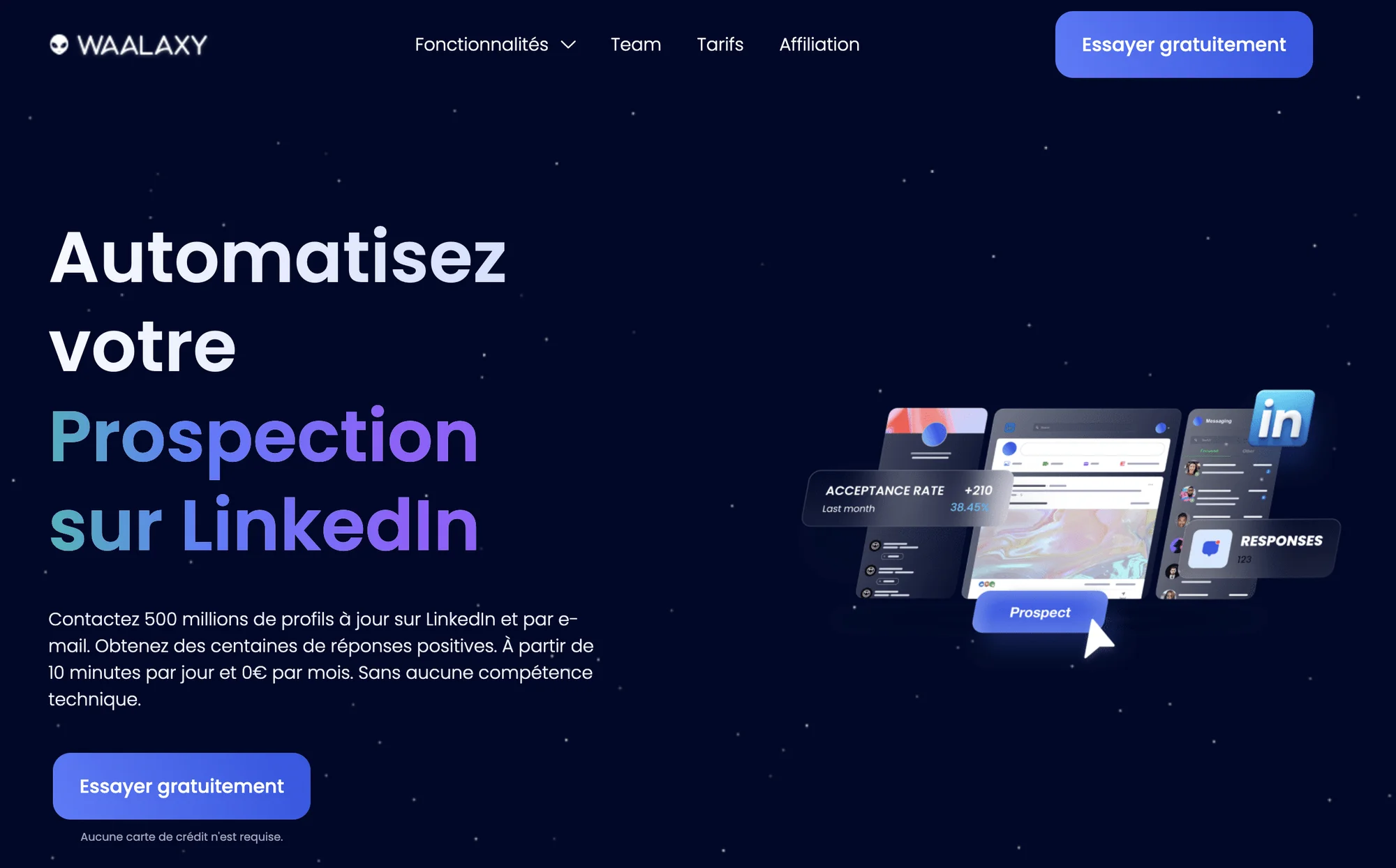 leadfuze alternatives - waalaxy landing
