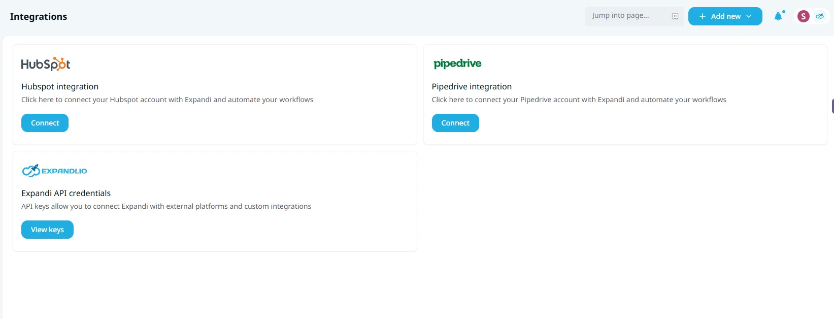 Expandi integration