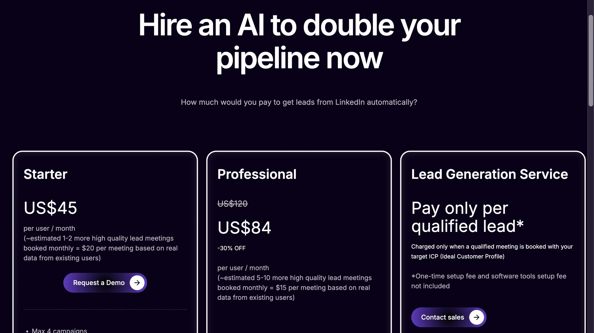 SalesHero.io price