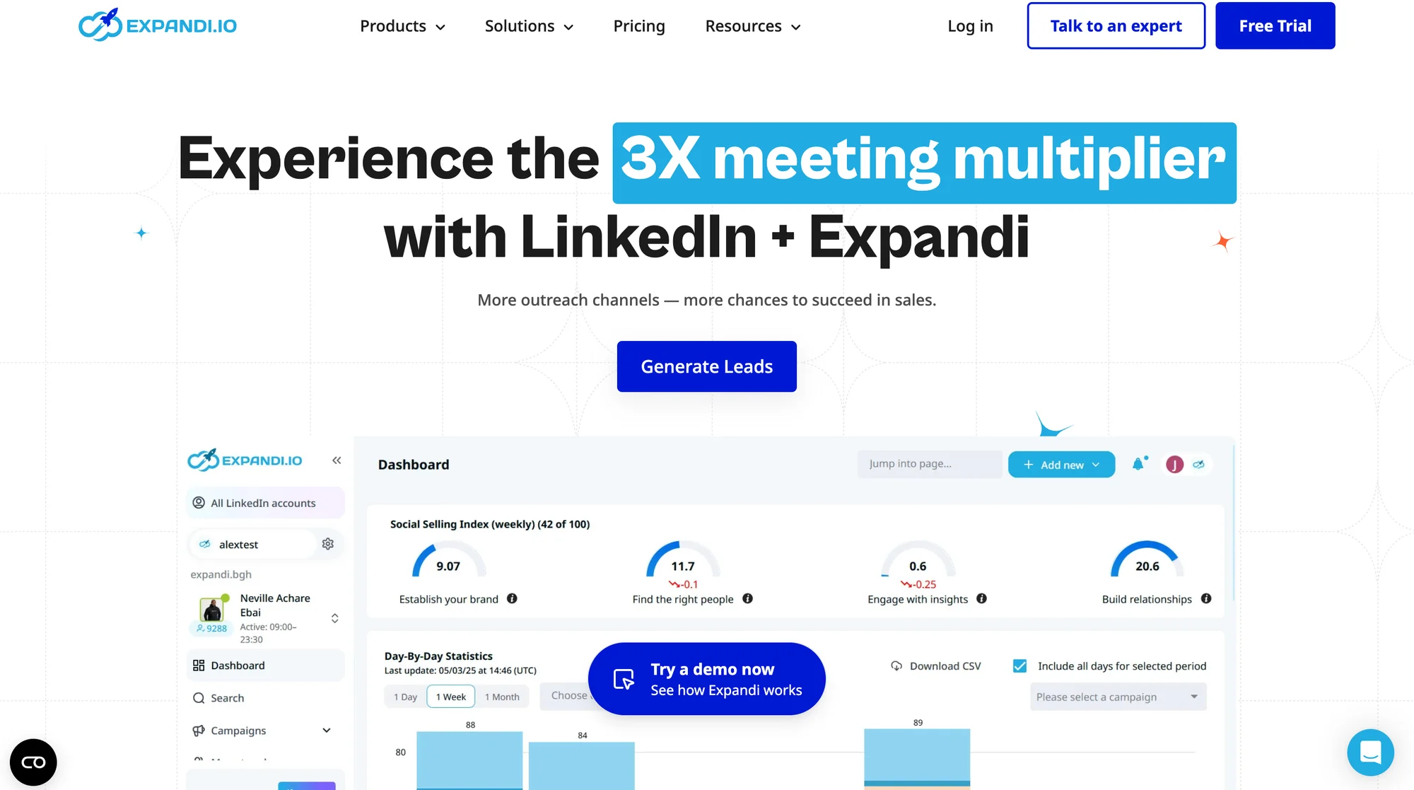 Waalaxy alternative Expandi.io