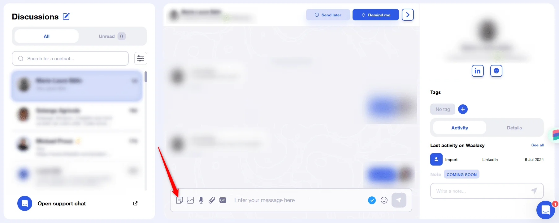 Create saved replies
