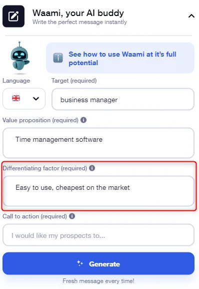 Differentiating factor IA Waami