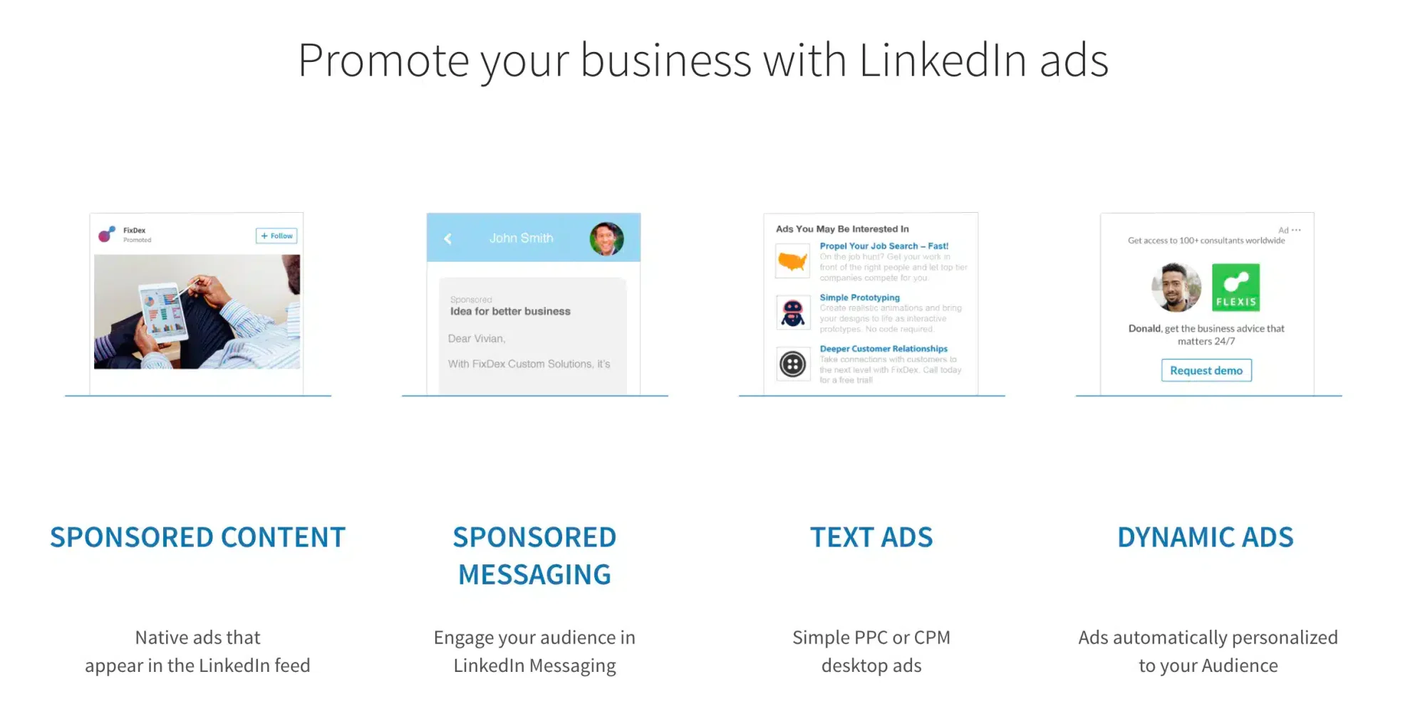 Direcionamento para o LinkedIn