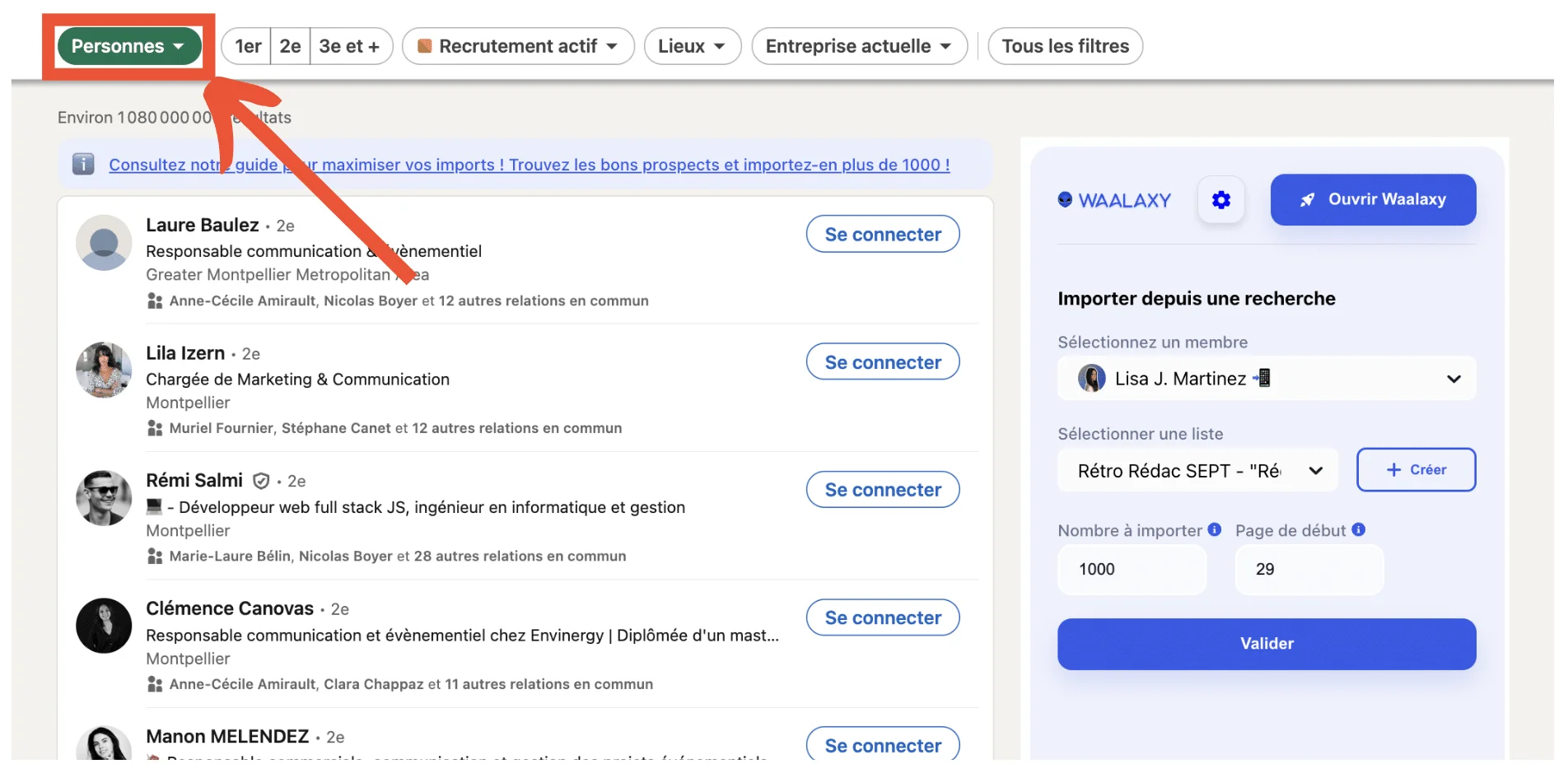 Segmentación en LinkedIn