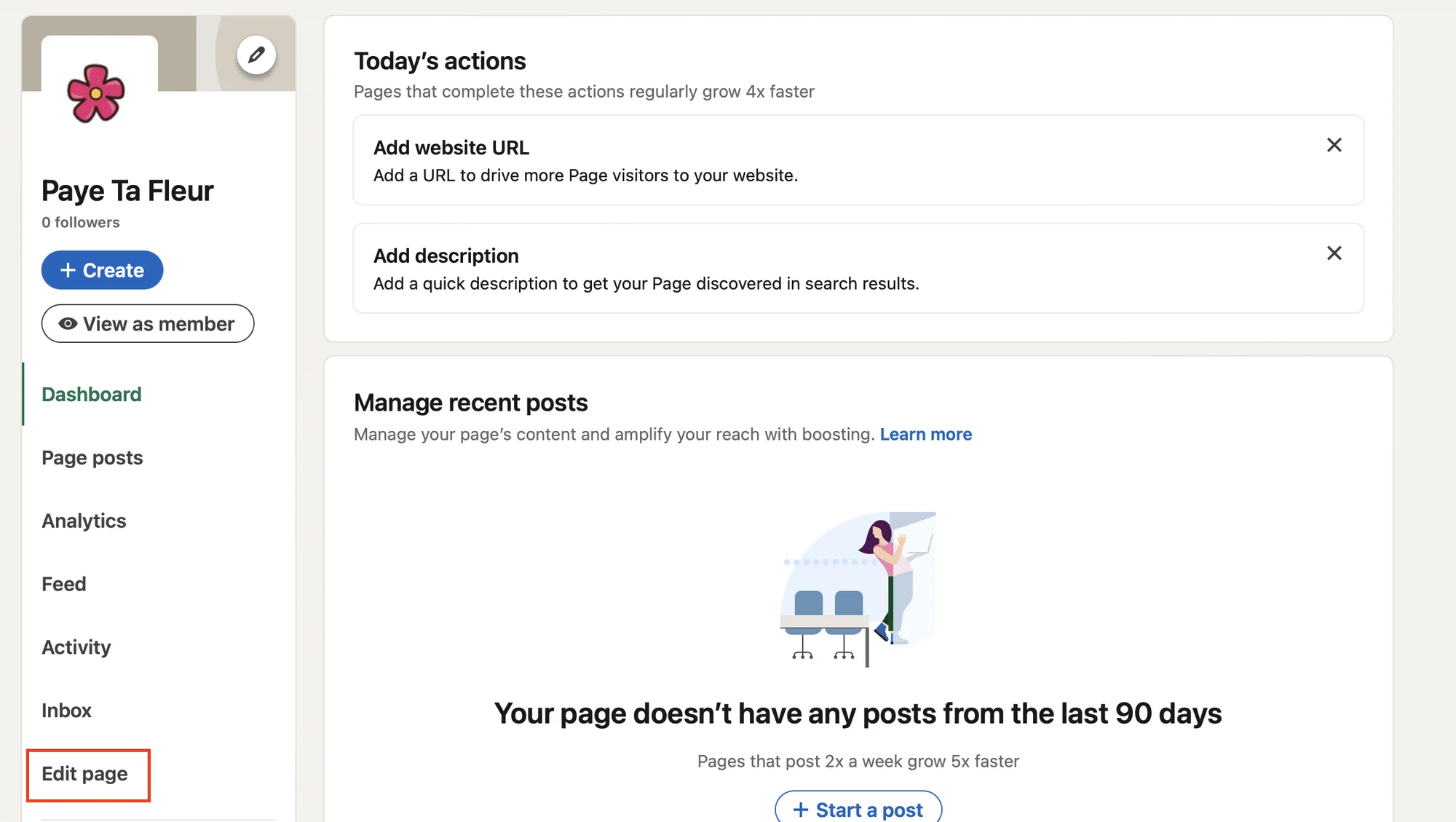 LinkedIn URL-bedrijf