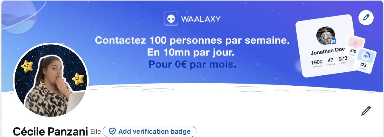 Photo de profil LinkedIn originale