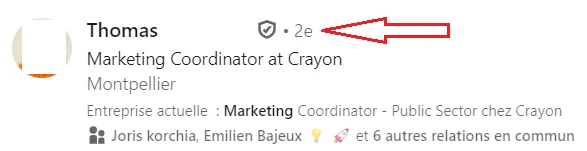 LinkedIn 1er 2e 3e