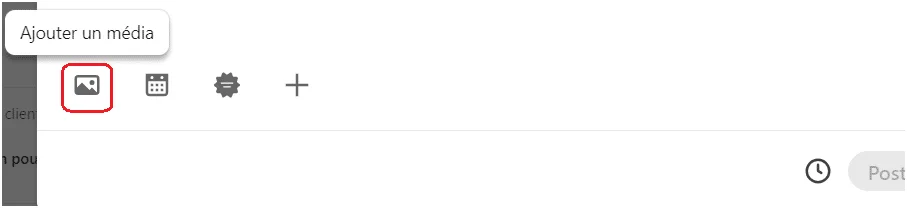 adicionar imagem de publicação do LinkedIn - adicionar media