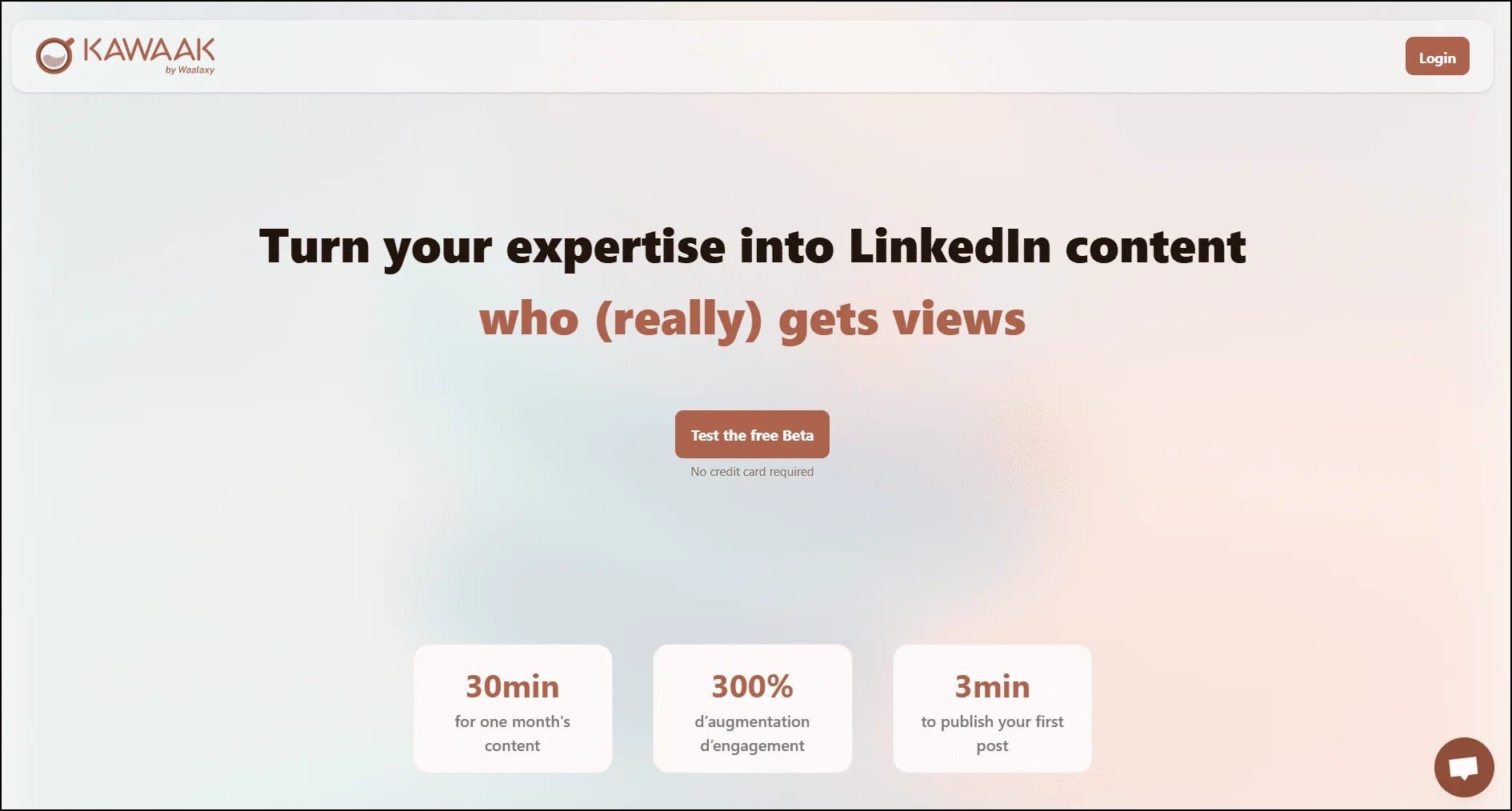 escrever conteúdos no LinkedIn com o Kawaak