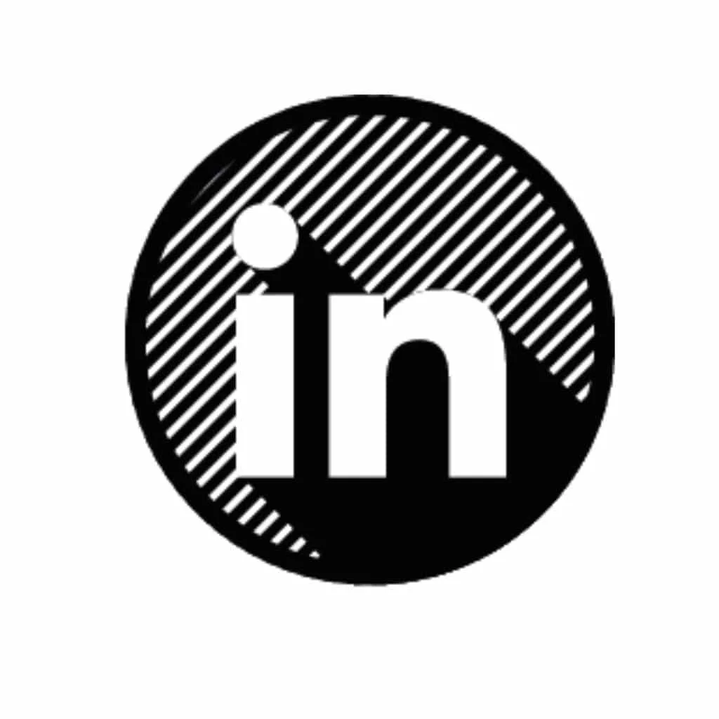 Logo LinkedIn jpg black and white