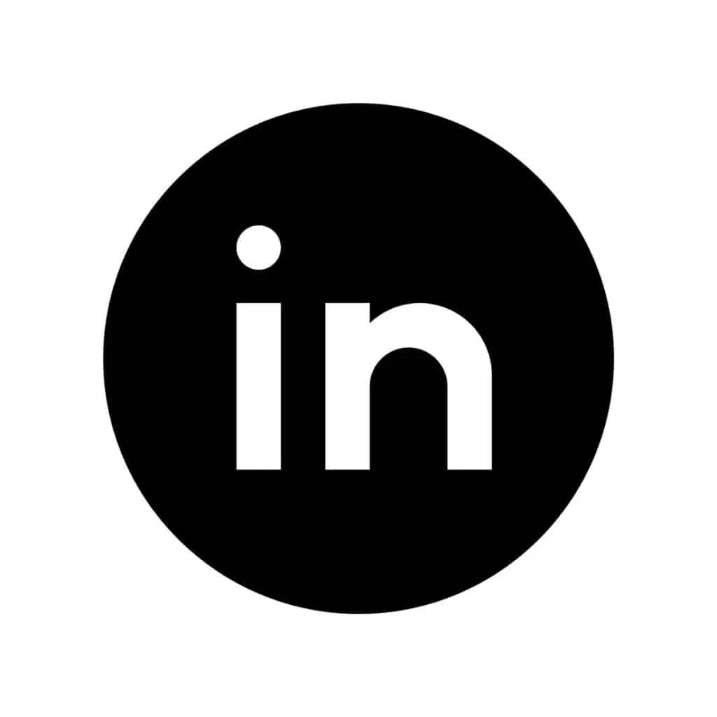 Logo LinkedIn jpg round black