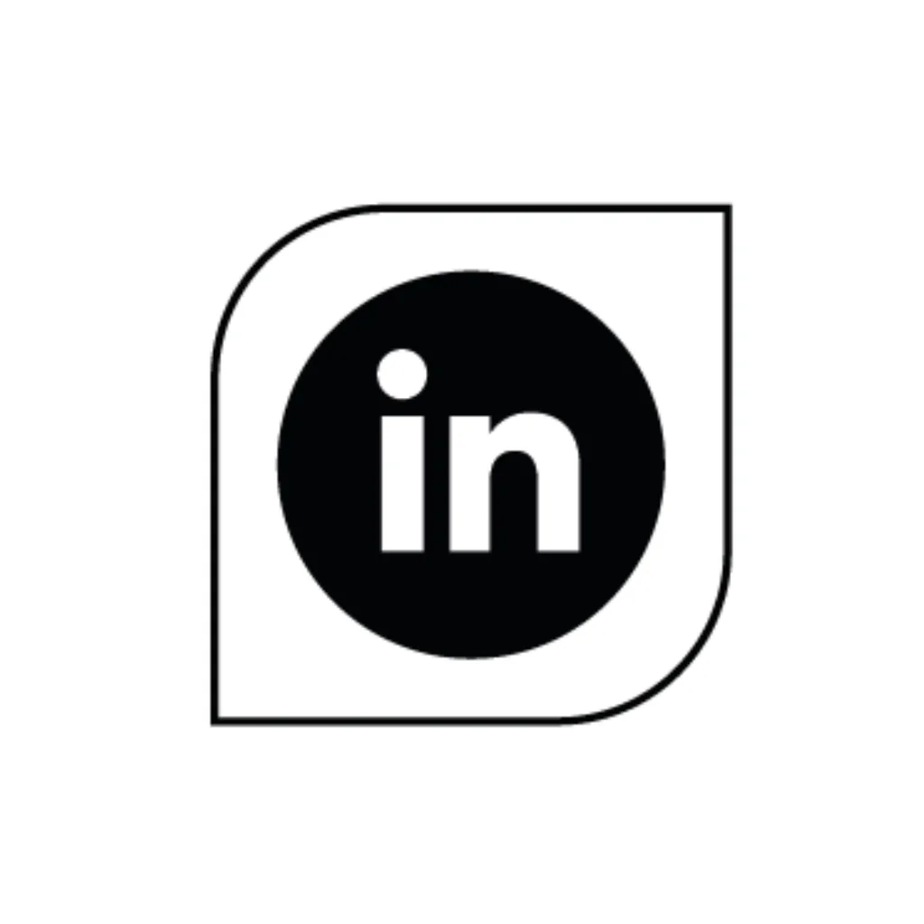 LinkedIn logo svg black