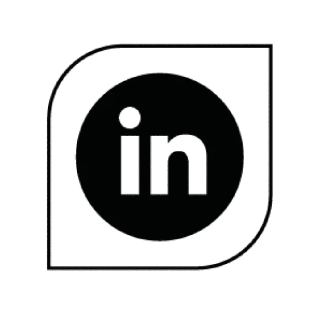 LinkedIn logo png black