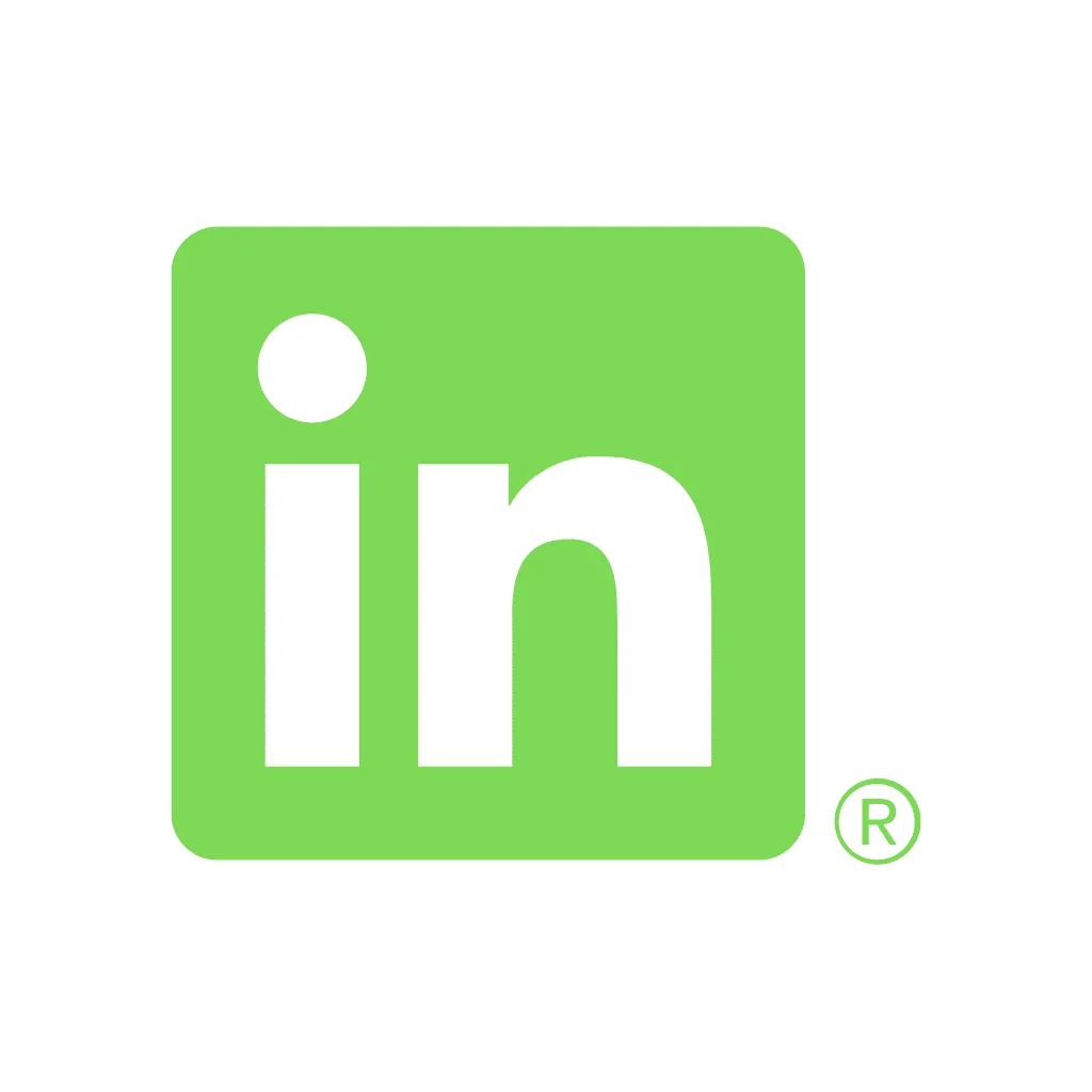 LinkedIn Logo png icon (green)