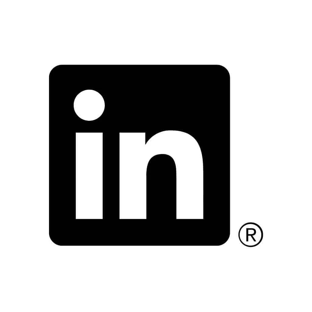 Icon LinkedIn Logo jpg black