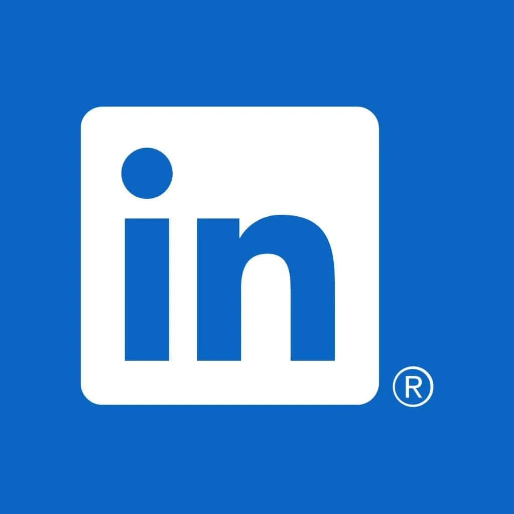 Icon LinkedIn Logo jpg (white and blue LinkedIn)