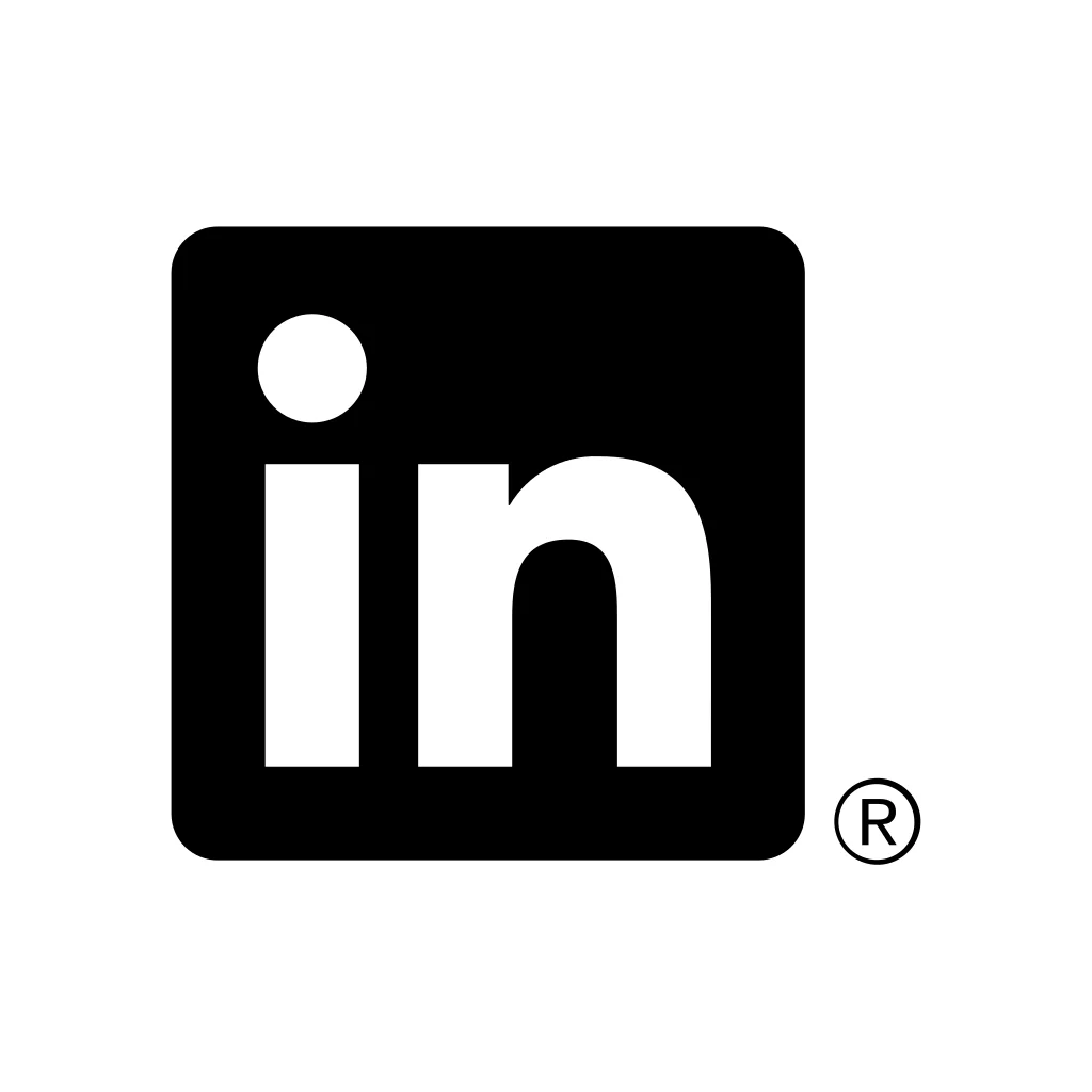 LinkedIn Icon Black svg logo