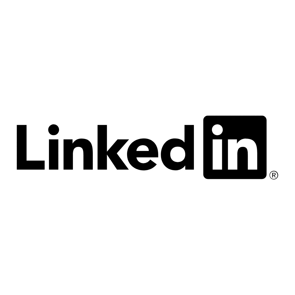 LinkedIn logo black png
