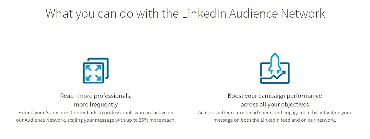 LinkedIn audience network