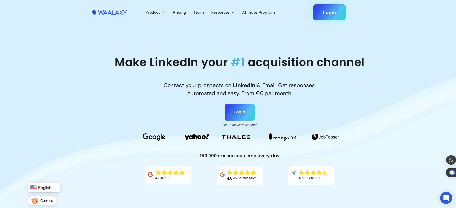 Waalaxy and its AI features to automate your prospecting on LinkedIn.