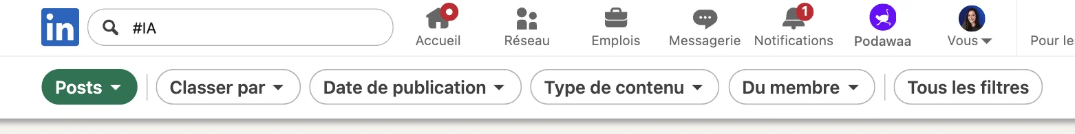 Comment chercher des contenus par hashtag LinkedIn aujourd’hui ?