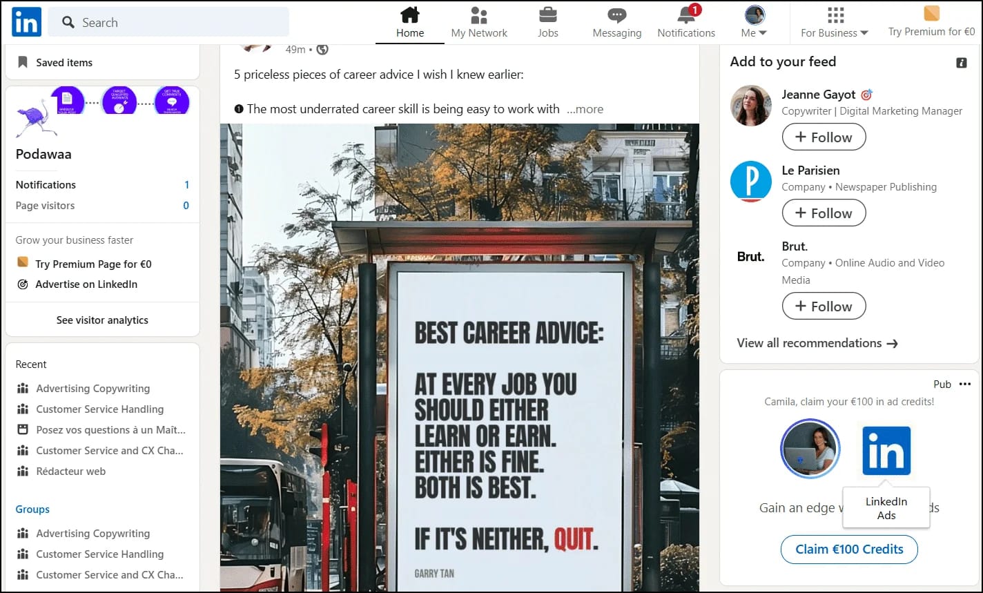ideias de tópicos para o linkedin