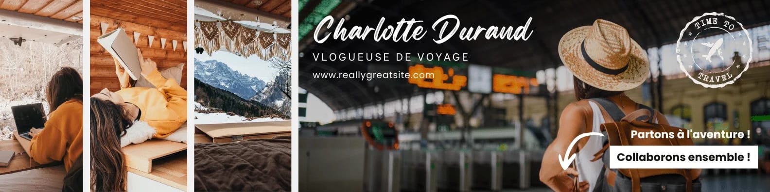 Modèle bannière LinkedIn tourisme