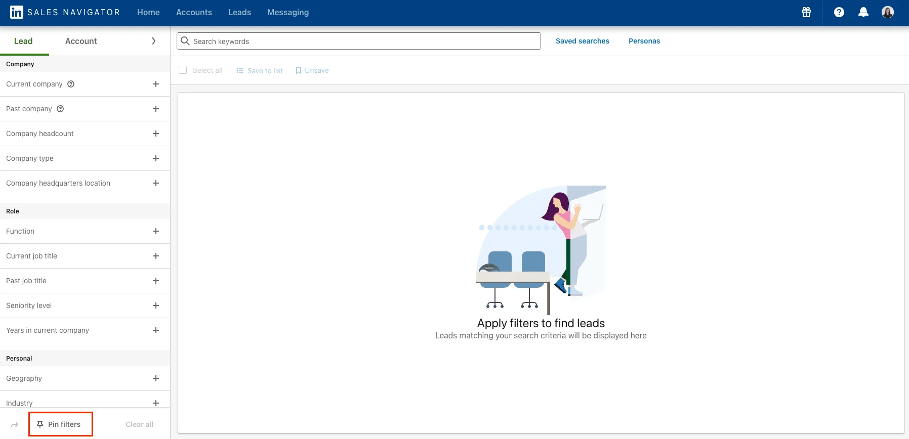 LinkedIn for sales team