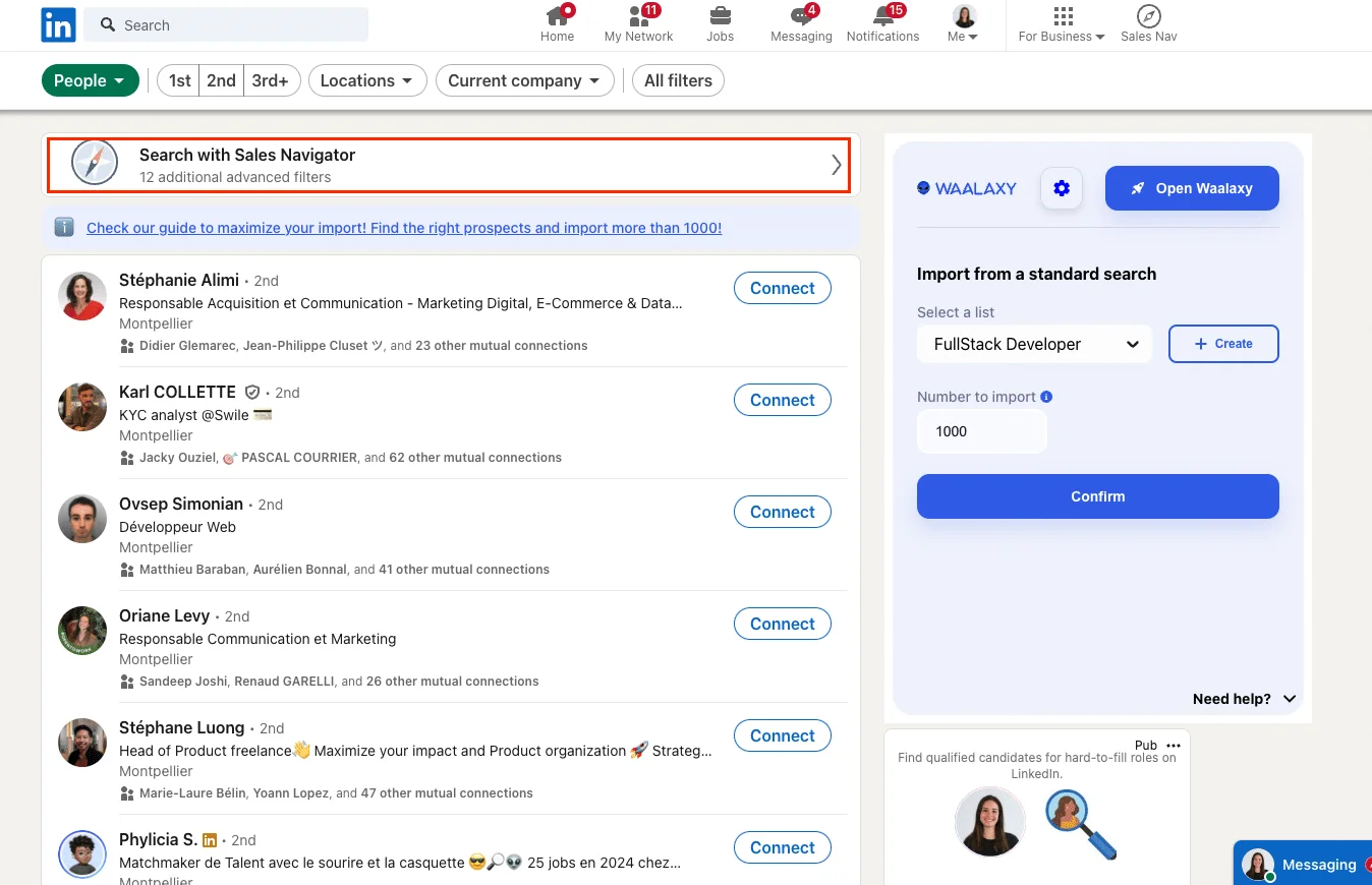 LinkedIn for sales team