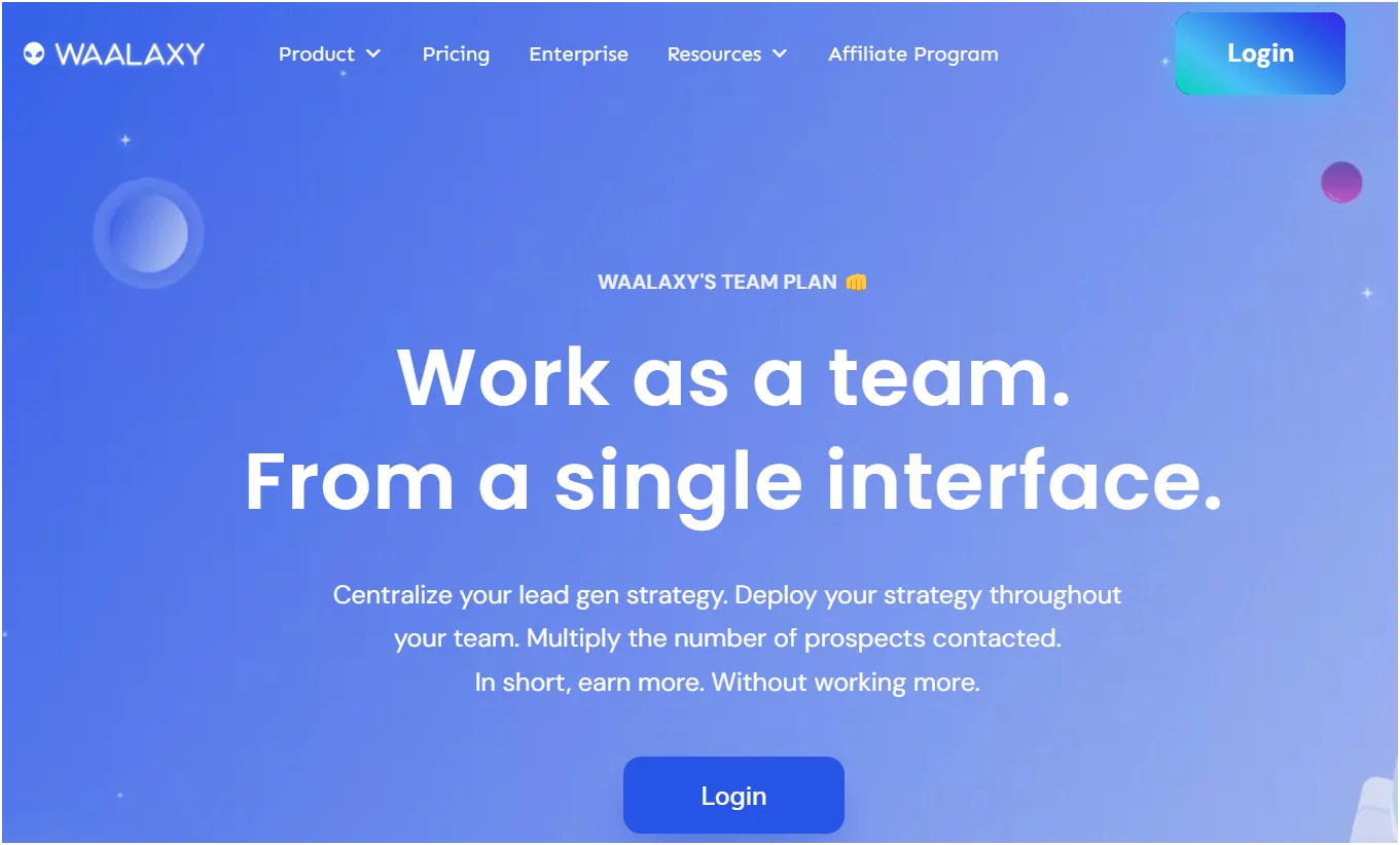 mejor CRM para equipos de ventas Waalaxy